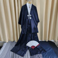 ชุดฮากะมะเซ็ทใหญ่ พร้อมเสื้อคลุมฮาโอริ ชุดซามูไร รูปที่ 1