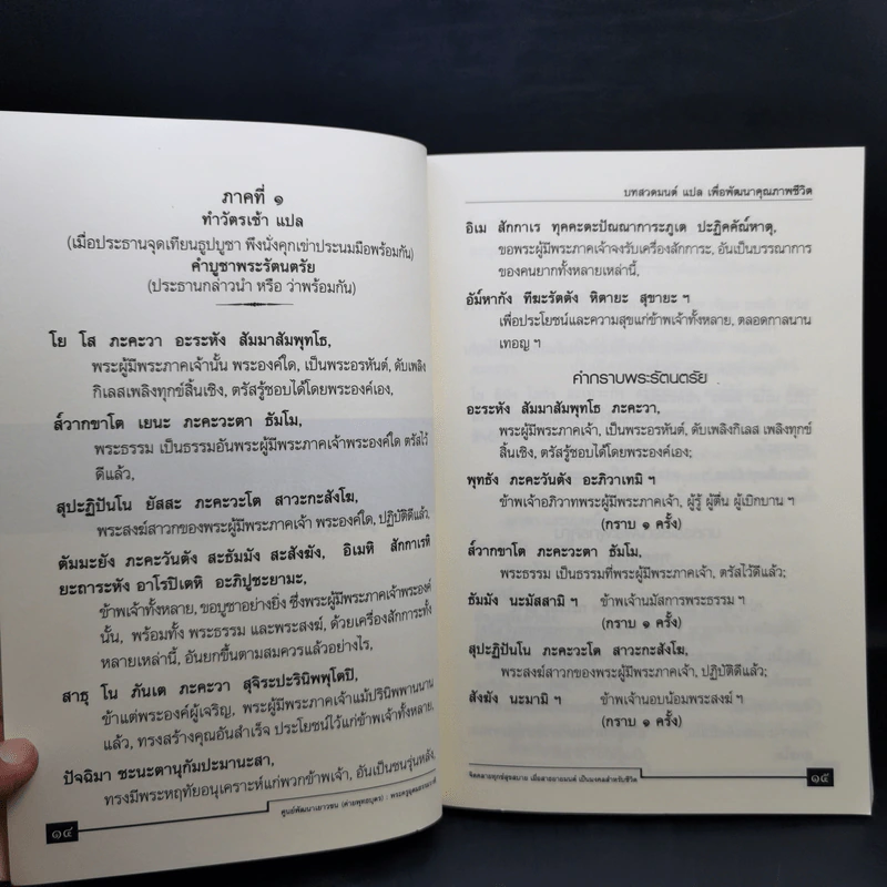 บทสวดมนต์แปลเพื่อพัฒนาคุณภาพชีวิต - ศูนย์พัฒนาเยาวชน (ค่ายพุทธบุตร) รูปที่ 13