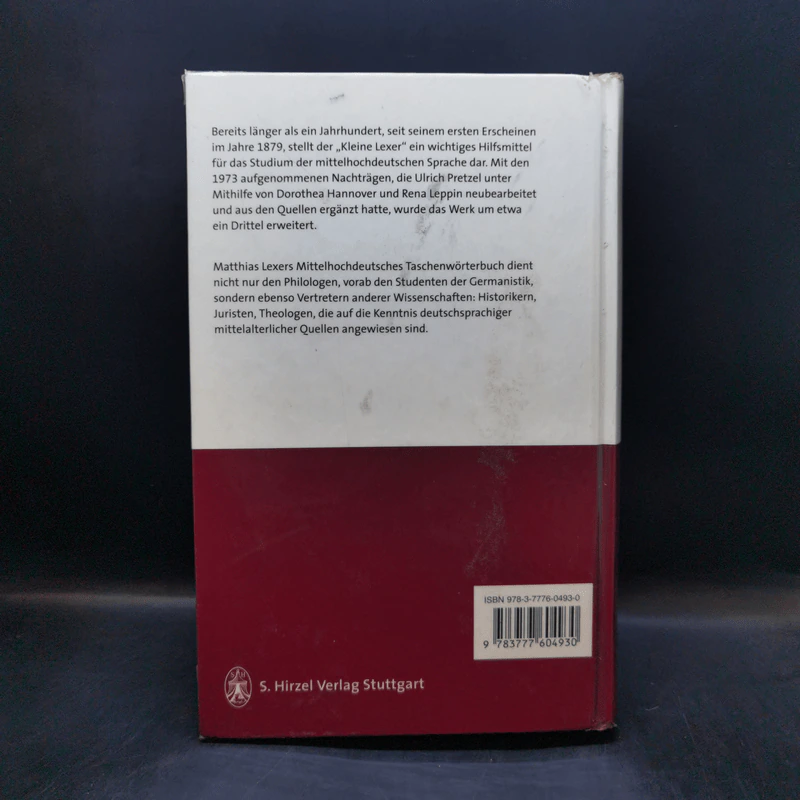 Mittelhochdeutsches Taschenwörterbuch - Matthias Lexer รูปที่ 2