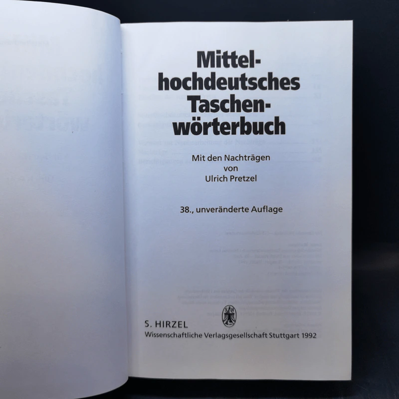 Mittelhochdeutsches Taschenwörterbuch - Matthias Lexer รูปที่ 8