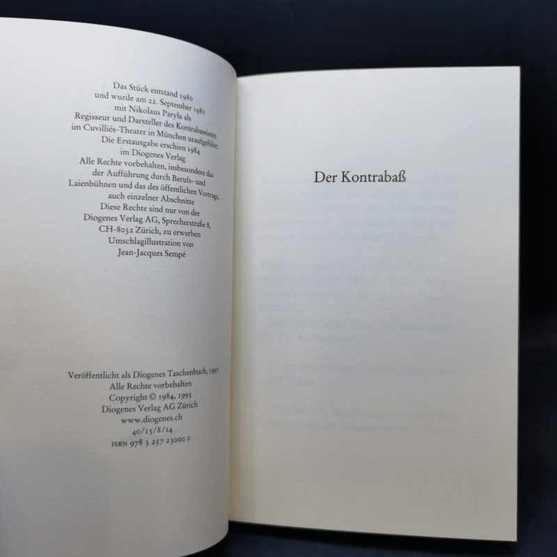 Der Kontrabaß (detebe) - Patrick Süskind รูปที่ 8