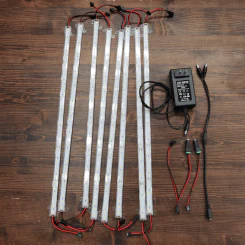 (มือสองสภาพดี ใช้งานได้ปกติ) โคมไฟ LED DC24V ฟูลสเปกตรัม 50 ซม. สําหรับปลูกพืชในร่ม เพาะเมล็ด ชุด 8 ชิ้น