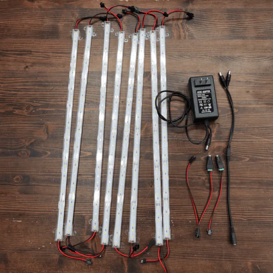 (มือสองสภาพดี ใช้งานได้ปกติ) โคมไฟ LED DC24V ฟูลสเปกตรัม 50 ซม. สําหรับปลูกพืชในร่ม เพาะเมล็ด ชุด 8 ชิ้น รูปที่ 1