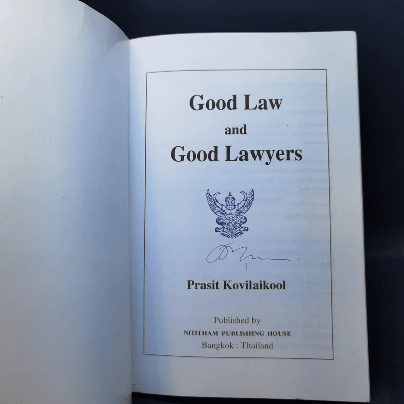Good Law and Good Lawyers - Prasit Kovilaikool รูปที่ 8