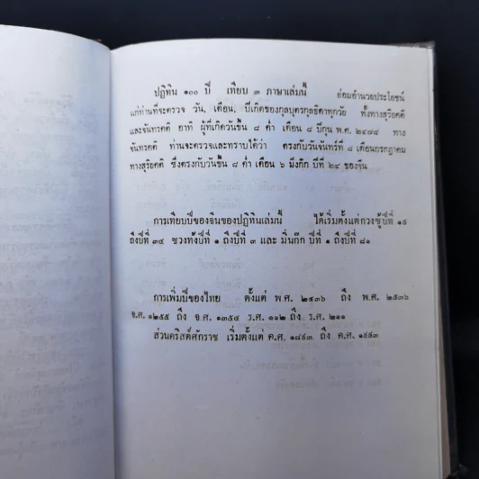 ปฏิทิน 100 ปี เทียบ 3 ภาษา แบบใหม่ฉบับสมบูรณ์ พ.ศ.2445-2549 รูปที่ 10