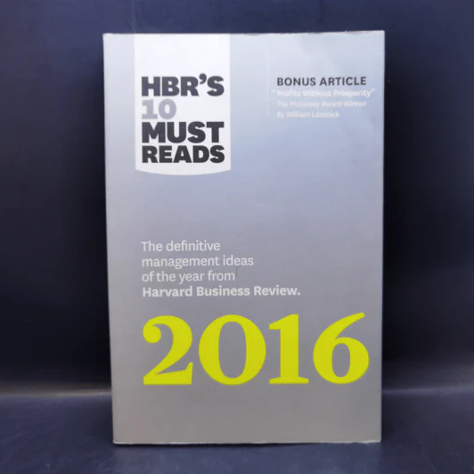 HBR's 10 Must Reads 2016 - Harvard Business Review รูปที่ 1
