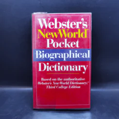 Webster's New World Pocket Biographical Dictionary รูปที่ 1