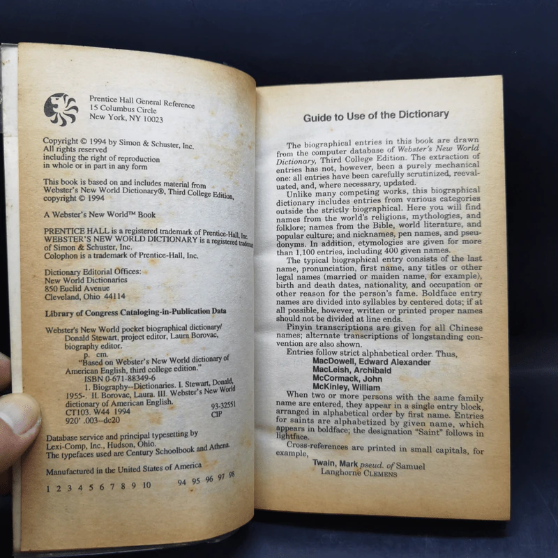Webster's New World Pocket Biographical Dictionary รูปที่ 9