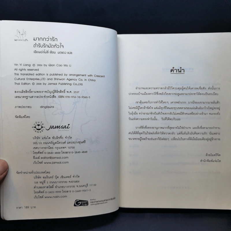 นิยายแจ่มใส ตำรับรักมัดหัวใจ - เฉียนเฉ่าโม่ลี่ รูปที่ 8