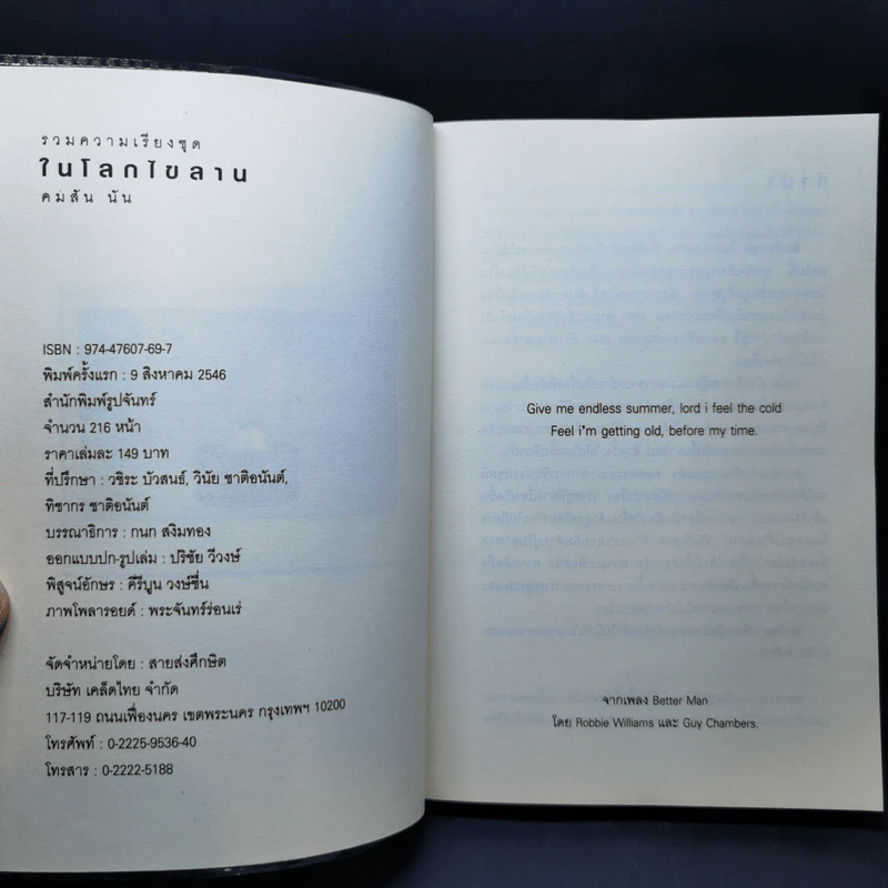 ในโลกไขลาน - คมสัน นัน รูปที่ 8