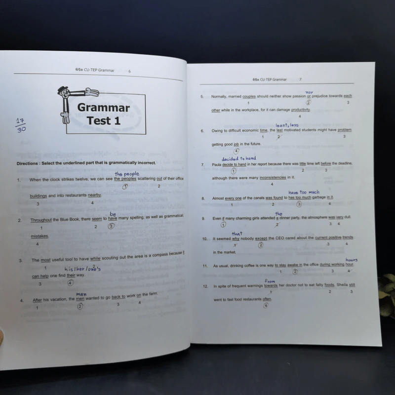 พิชิต CU-TEP Grammar รูปที่ 10
