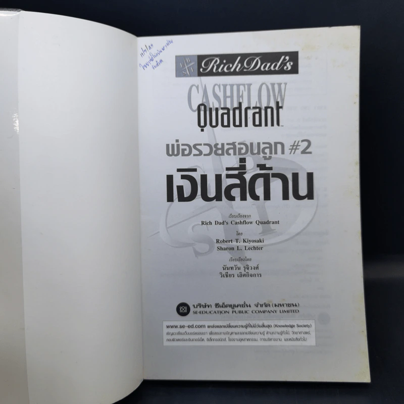 Rich Dad's Cashflow Quadrant พ่อรวยสอนลูก#2 เงินสี่ด้าน รูปที่ 8