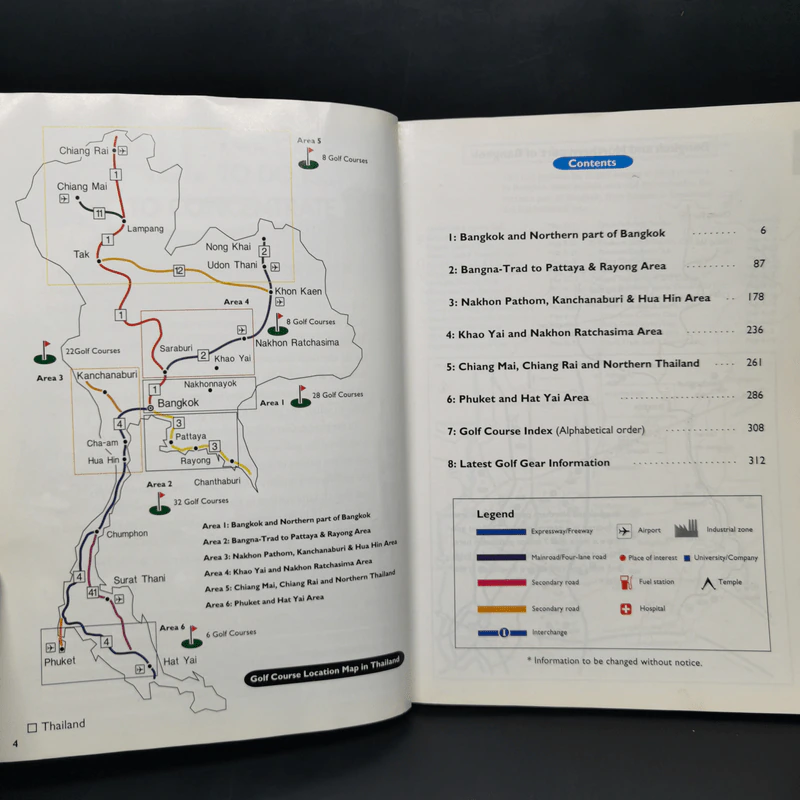 Thailand Golf Course Player's Guide 2000 รูปที่ 9