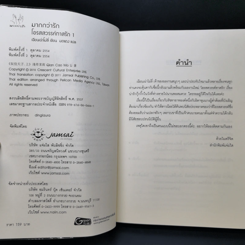 นิยายแจ่มใสจีน โอรสสวรรค์ทาสรัก 2 เล่มจบ - เฉียนเฉ่าโม่ลี่ รูปที่ 8