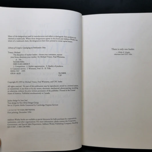The Discipline of Market Leaders - Michael Treacy & Fred Wiersema รูปที่ 9