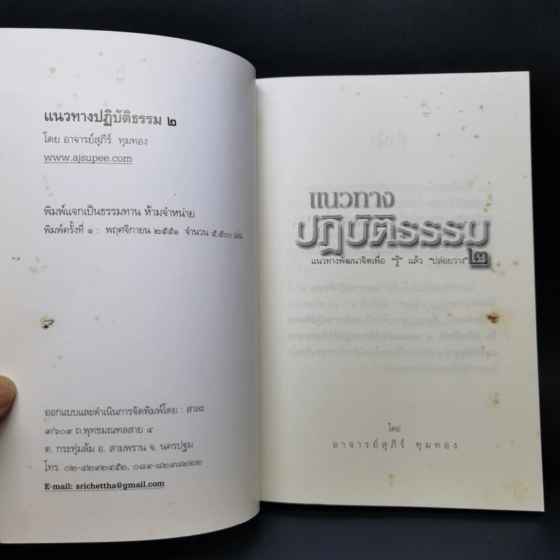 แนวทางปฏิบัติธรรม แนวทางพัฒนาจิตเพื่อรู้ แล้วปล่อยวาง 2 - อาจารย์สุภีร์ ทุมทอง รูปที่ 8