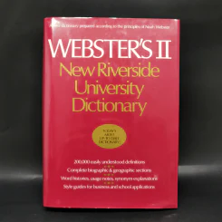 Webster's II New Riverside University Dictionary รูปที่ 1