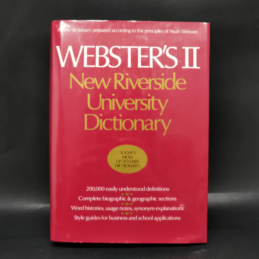 Webster's II New Riverside University Dictionary รูปที่ 1