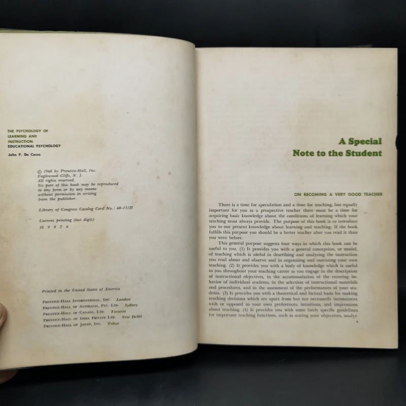 The Psychology of Learning and Instruction: Educational Psychology - John P. De Cecco รูปที่ 8