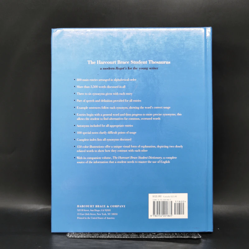 The Harcourt Brace Student Thesaurus - Harcourt Brace & Company รูปที่ 2