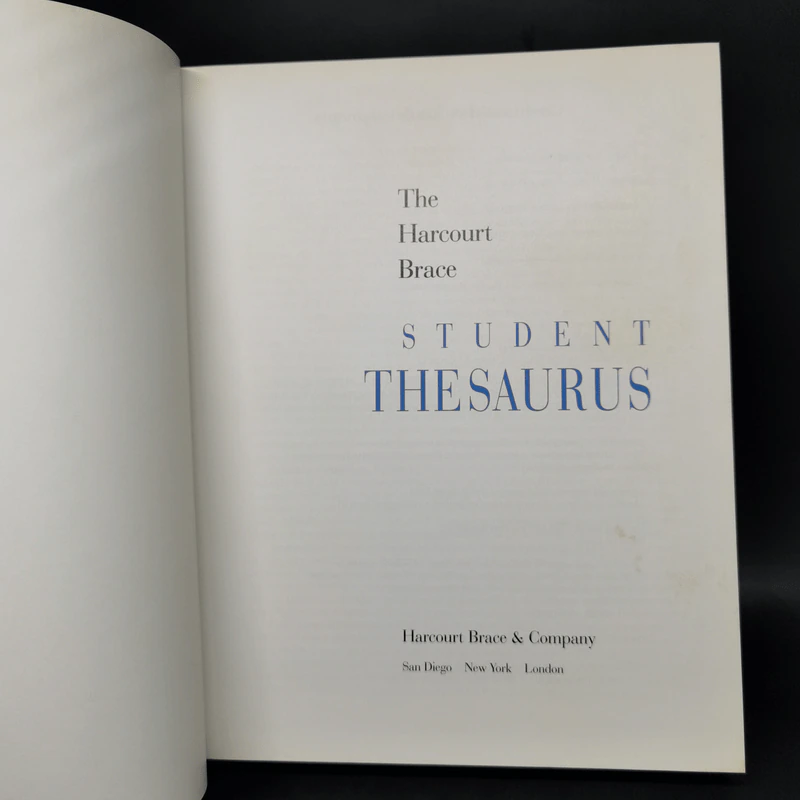 The Harcourt Brace Student Thesaurus - Harcourt Brace & Company รูปที่ 8