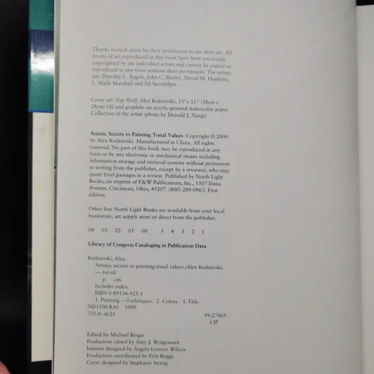Artistic Secrets to Painting - Tonal Values รูปที่ 9
