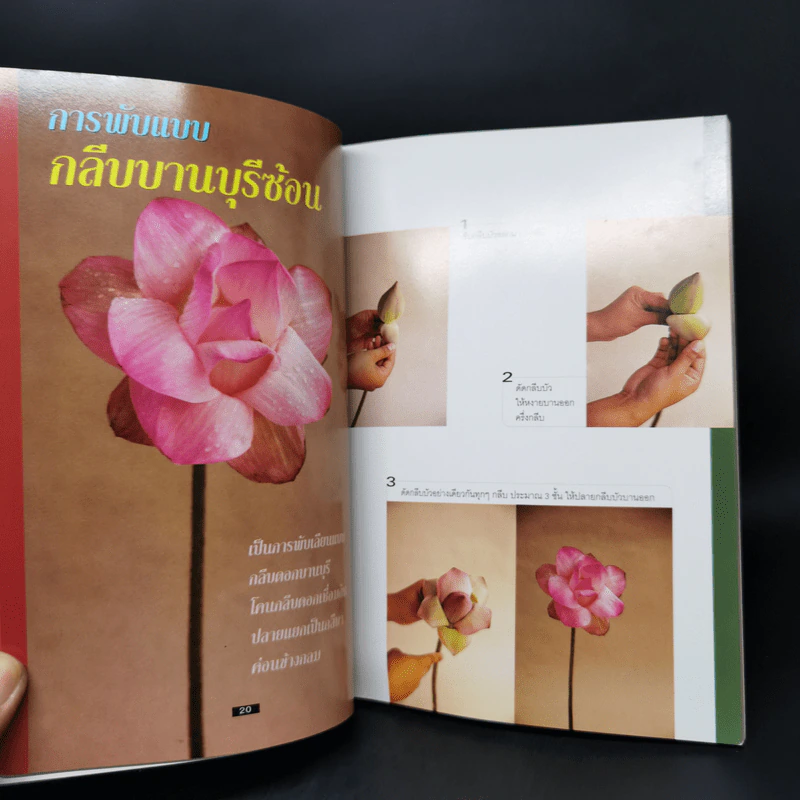 การพับและจัดดอกบัว - อาจารย์กัญญารัตน์ เห็นสว่าง รูปที่ 11