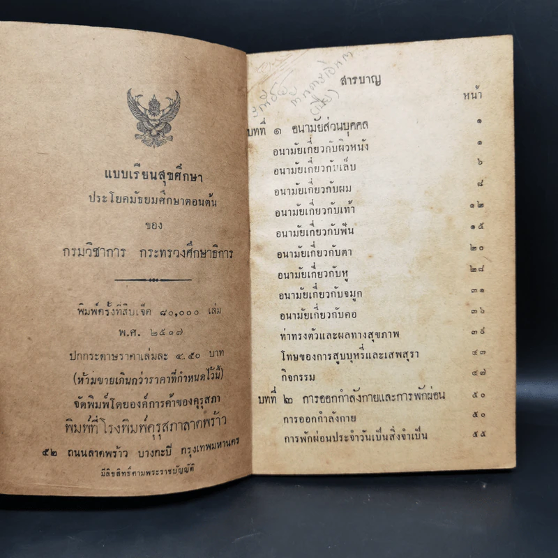 แบบเรียนสุขศึกษา ประโยคมัธยมศึกษาตอนต้นของกระทรวงศึกษาธิการ รูปที่ 8