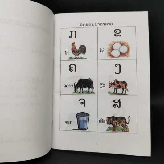 หนังสือตัวอักษรภาษาลาว รูปที่ 9