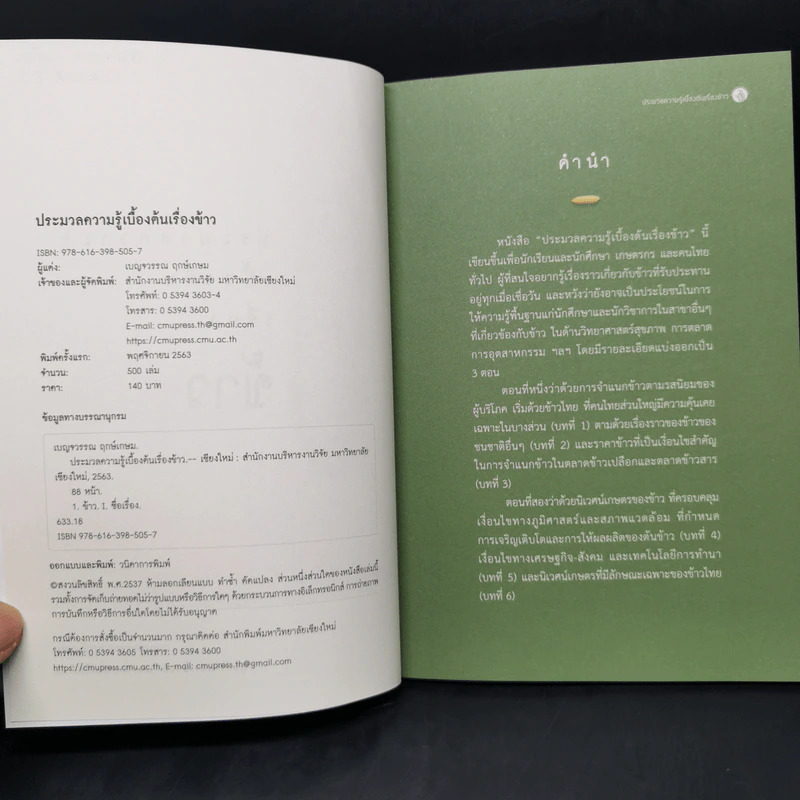 ประมวลความรู้เบื้องต้นเรื่องข้าว - เบญจวรรณ ฤกษ์เกษม รูปที่ 9