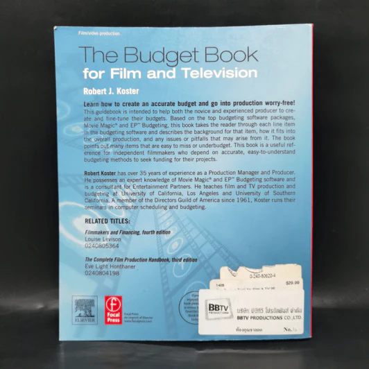 The Budget Book for Film and Television - Robert J. Koster รูปที่ 2