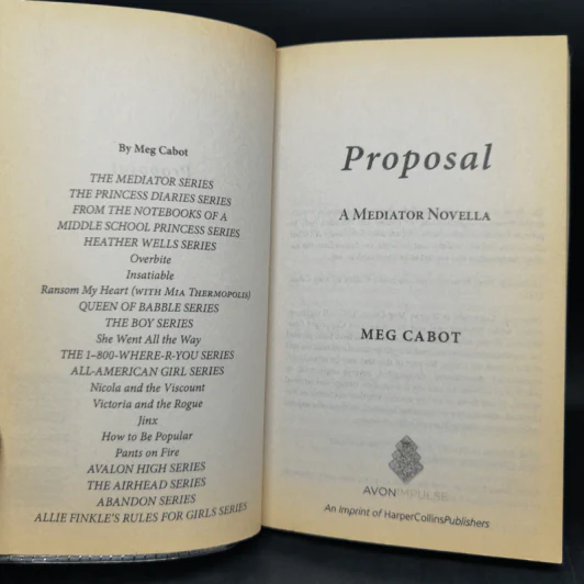 Proposal: A Mediator Novella - Meg Cabot รูปที่ 8