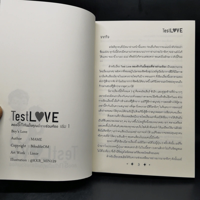 นิยายวาย Test Love ลองรักกันมั้ยคุณพี่ชายร่วมห้อง 3 เล่มจบ + Special - Mame รูปที่ 9