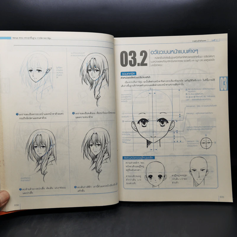 ครบทุกพื้นฐานการหัดวาดการ์ตูน Manga Bible 1 รูปที่ 12