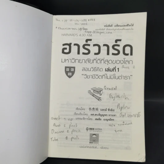 ฮาร์วาร์ด มหาวิทยาลัยที่ดีที่สุดของโลก สอนวิธีคิด เล่มที่ 1-2 - เหวย์ ซิ่วอิง รูปที่ 8