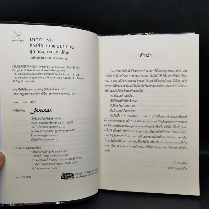 นิยายแจ่มใส ชุด กระตุกหนวดแม่ทัพ 4 เล่มจบ - ไช่เสี่ยวเชวี่ย รูปที่ 7