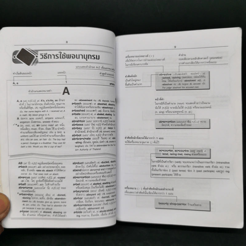 Se-Ed's New Handy English-Thai Dictionary พจนานุกรมอังกฤษ-ไทย ฉบับพกพา รูปที่ 9