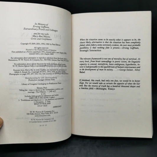 Telling Lies - Paul Ekman รูปที่ 8