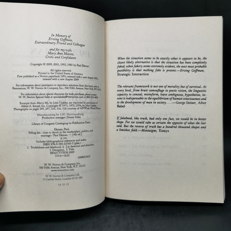 Telling Lies - Paul Ekman รูปที่ 8