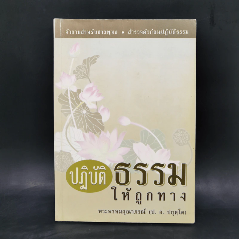 ปฏิบัติธรรมให้ถูกทาง - พระพรหมคุณาภรณ์ รูปที่ 1
