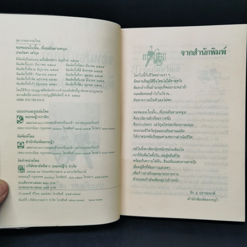 ขอหมอนใบนั้นที่เธอฝันยามหนุน - ประภัสสร เสวิกุล รูปที่ 8