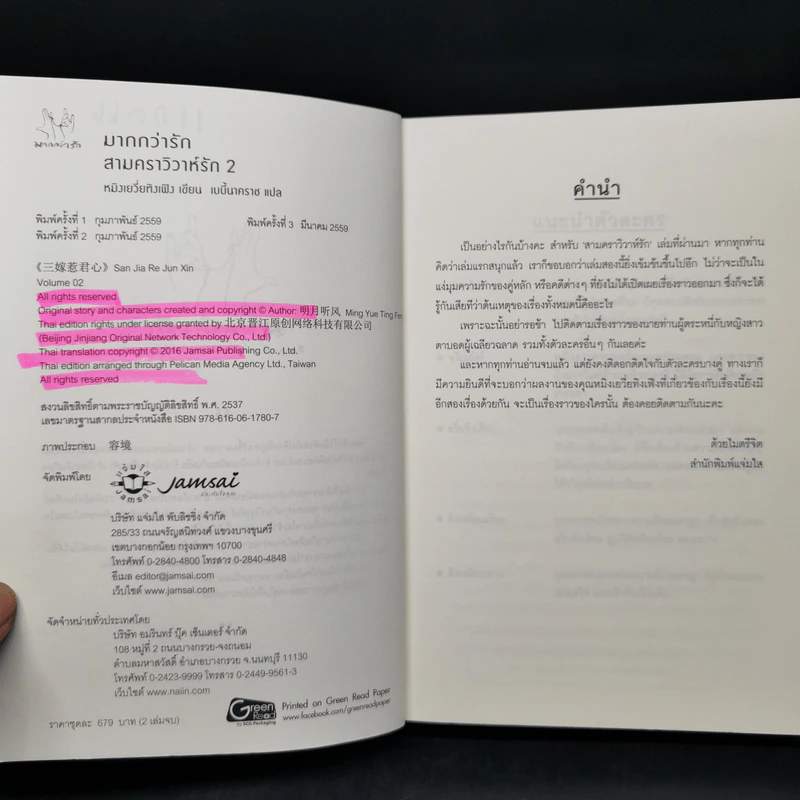 สามคราวิวาห์รัก 2 เล่มจบ - หมิงเยวี่ยทิงเฟิง รูปที่ 10