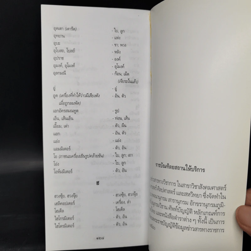 ลักษณนาม ฉบับราชบัณฑิตยสถาน รูปที่ 10