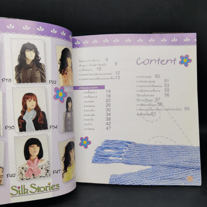 เรียนรู้การถักนิตติ้ง ฉบับ ผ้าพันคอ รูปที่ 9