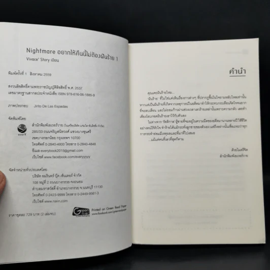 นิยายวาย Nightmare อยากให้คืนนี้ไม่ต้องฝันร้าย 2 เล่มจบ - Vivace' Story รูปที่ 7
