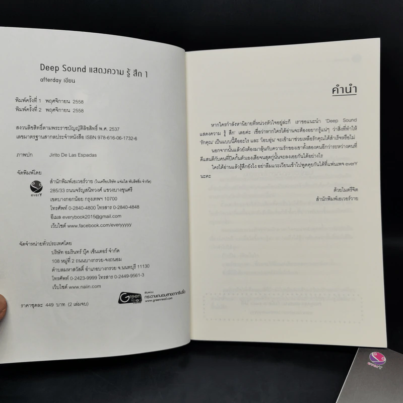 นิยายวาย Deep Sound แสดงความรู้สึก 2 เล่มจบ - afterday รูปที่ 8