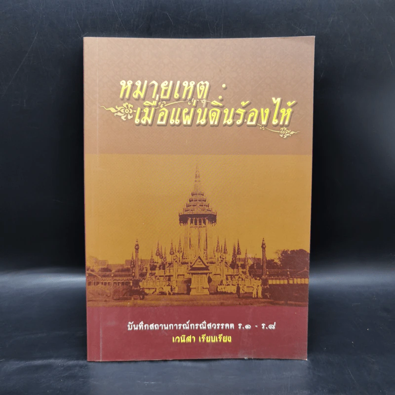หมายเหตุ:เมื่อแผ่นดินร้องไห้ - เวนิสา เสนีวงศ์ รูปที่ 1