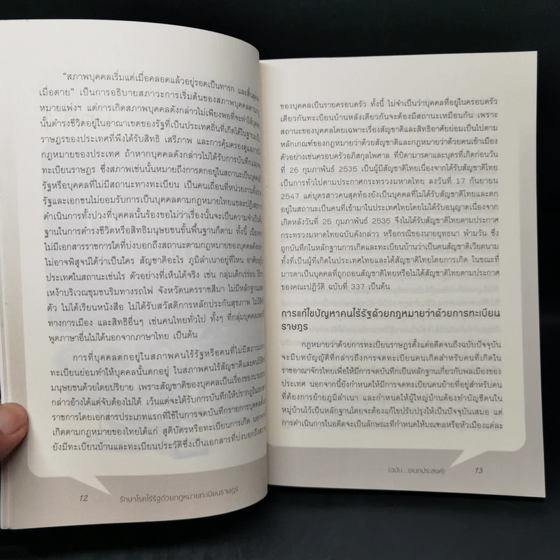 รักษาโรคไร้รัฐ ด้วยกฎหมายทะเบียนราษฏร์ (ฉบับอเนกประสงค์) - วีนัส สีสุข รูปที่ 10