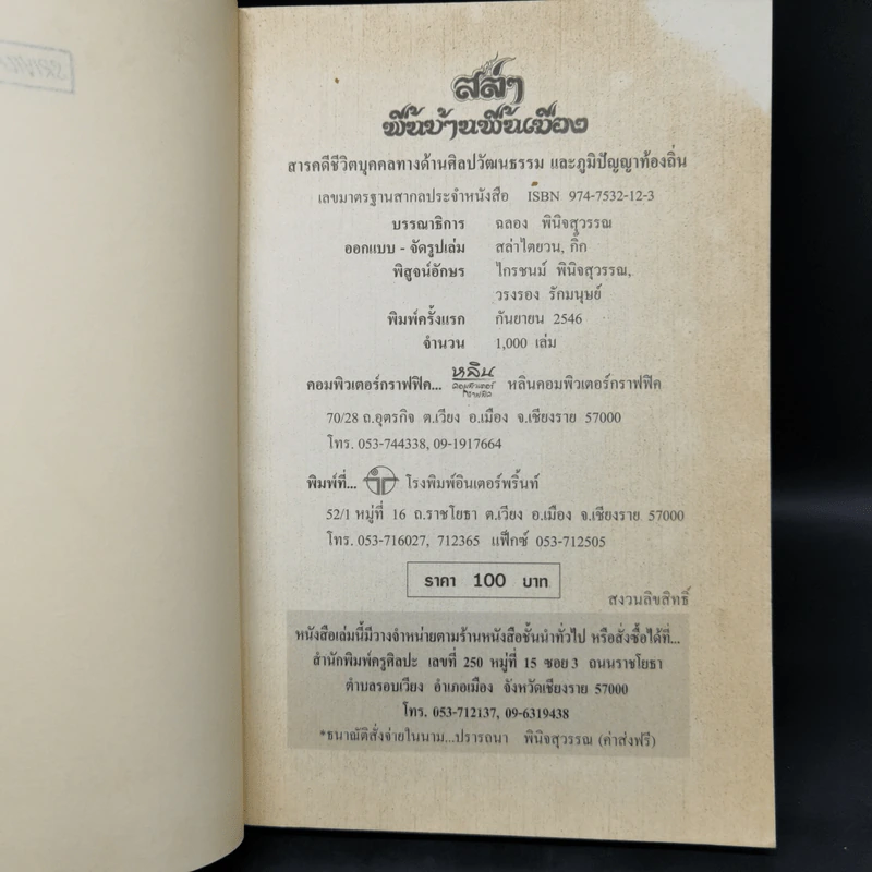 สล่า พื้นบ้านพื้นเมือง - ฉลอง พินิจสุวรรณ รูปที่ 8