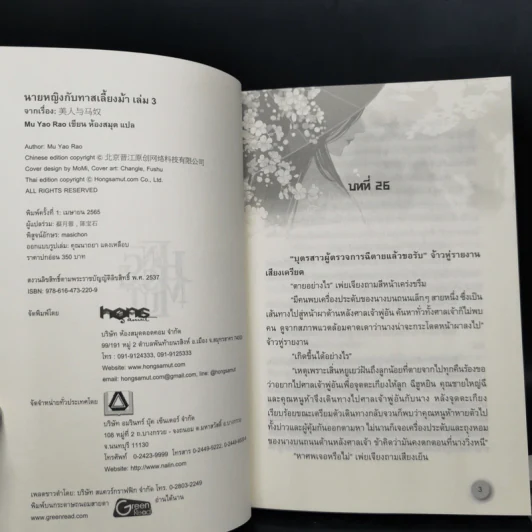 Boxset นายหญิงกับทาสเลี้ยงม้า 3 เล่มจบ - Mu Yao Rao รูปที่ 6